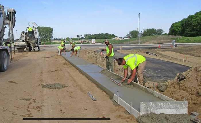 Duininck Commercial curbing project