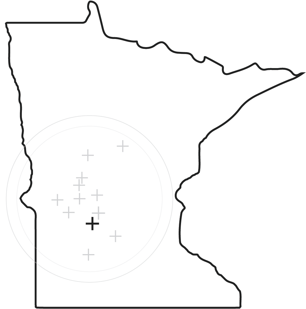Duininck Concrete Locations Map